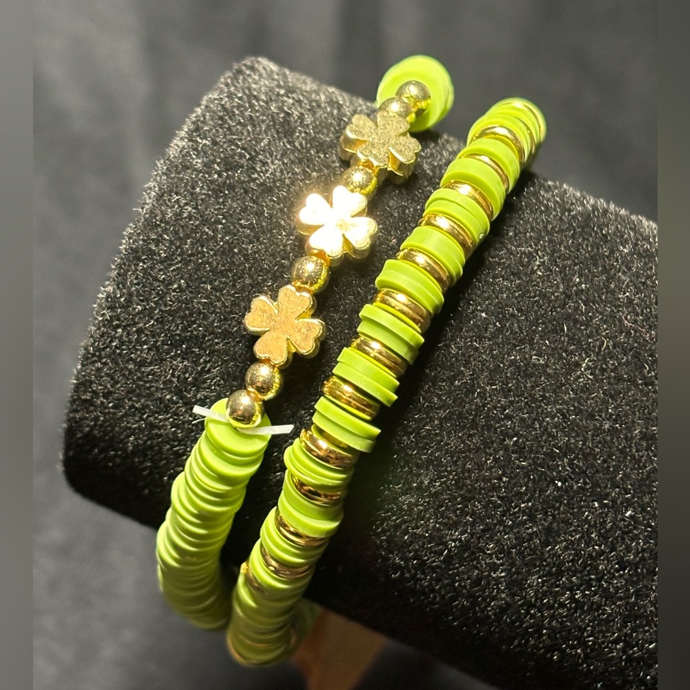 🐠 New handmade Clay mix beads bracelet